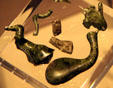 Melted glass found at ruins of kiln in Jamestown National Park Museum. Jamestown, VA.