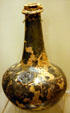 Wine bottle from England found in New Towne in Jamestown National Park Museum. Jamestown, VA.