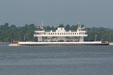 Pocahontas car ferry off Jamestown crossing James River. Jamestown, VA.