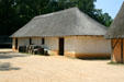 Fort James storehouse at Jamestown Settlement. Jamestown, VA.