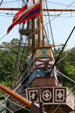 Stern of Susan Constant replica at Jamestown Settlement. Jamestown, VA