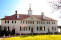 Facade of Mt Vernon home of America's first President George Washington. Washington, VA.