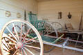 Two-wheeled riding chairs at Mt Vernon. Washington, VA.