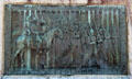 Civil War memorial plaque by William Gordon Huff at Bennington Museum. Bennington, VT.