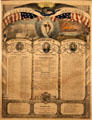Civil War Soldier's Memorial for 1st Reg. Co. G of Vermont Cavalry by Currier & Ives at Bennington Museum. Bennington, VT.