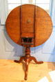 Tilt-top tripod tea table with sliding mechanism attrib. to Jedediah Dewey of Bennington, VT at Bennington Museum. Bennington, VT.
