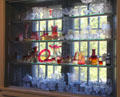 Collection of early American glass at Bennington Museum. Bennington, VT.
