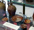 Redware collection at Bennington Museum. Bennington, VT.