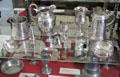 Early American silver collection at Bennington Museum. Bennington, VT.
