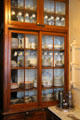 China storage cabinet at Park-McCullough Historic Estate. North Bennington, VT.