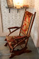 Sitting room stationary rocking chair in Coolidge Homestead at President Calvin Coolidge State Historic Park. Plymouth Notch, VT.