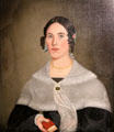 Portrait of a man attrib. to Aaron Dean Fletcher at Vermont History Center. Barre, VT.