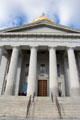 Neoclassical columns of Vermont State House. Montpelier, VT.