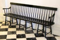 Hall bench on chair supports at Vermont State House. Montpelier, VT.