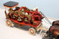 Bell wagon circus parade figure in circus building at Shelburne Museum. Shelburne, VT.