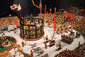Miniature three-ring circus carved by Edgar Kirk in circus building at Shelburne Museum. Shelburne, VT.
