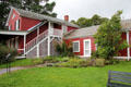 General Store with outside entrance to medical offices & pharmacy extension at Shelburne Museum. Shelburne, VT.