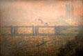 Thames at Charring Cross Bridge, London painting by Claude Monet in Webb House at Shelburne Museum. Shelburne, VT.