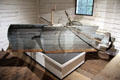 Horse-drawn snow plow at Shelburne Museum. Shelburne, VT.