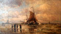 Dutch Pinkie Coming to Anchor painting by Henry S. Chase, Jr. at Marsh-Billings-Rockefeller Mansion. Woodstock, VT.