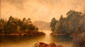 Study, Harbor Island, Lake George painting by David Johnson at Marsh-Billings-Rockefeller Mansion. Woodstock, VT.
