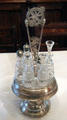 Caster with cruets at Billings Farm & Museum. Woodstock, VT.