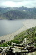 Lake at base of Mount St. Helens volcano. WA.