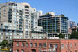 Residential buildings at south end of Olympic Sculpture Park. Seattle, WA.