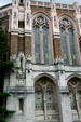 Window details of Suzzallo Library on University of Washington campus. Seattle, WA.