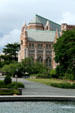 View of Suzzallo Library from Rainier Vista walkway. Seattle, WA.