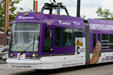 SoundTransit streetcar in purple. Tacoma, WA.