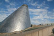 Great cone surrounded by Grand Staircase of Museum of Glass. Tacoma, WA.