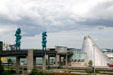 Dale Chihuly bridge leading to Museum of Glass. Tacoma, WA.