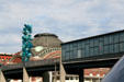 Bridge with Crystal Towers & Seaform Pavilion between Union Station & Museum of Glass. Tacoma, WA.