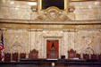 Dias of House chamber of Washington State Capitol. Olympia, WA.