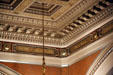 Ceiling with district names in Senate chamber of Washington State Capitol. Olympia, WA.