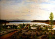 View of Olympia by Elizabeth O. Kimball in State Capital Museum. Olympia, WA.