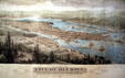 Bird's eye view of Olympia by E.S. Glover in State Capital Museum. Olympia, WA.