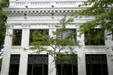 Upper story details of Olympia National Bank building. Olympia, WA.