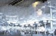 Theater of cubes for World of Tomorrow show in Washington State Coliseum at Century 21 Exposition. Seattle, WA.