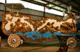 Swan circus bandwagon with Neptune & companions by Moeller Bros. wagon builders of Baraboo. Baraboo, WI.