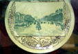 Plate with Champs-Élysées in Paris at Columbus Museum. Columbus, WI.