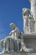 Details of statues around dome of Wisconsin State Capitol. Madison, WI.