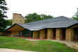 Side view of Unitarian Meeting House. Madison, WI.
