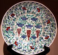 Dish with vines & grapes Iznik, Turkey at Huntington Museum of Art. Huntington, WV.
