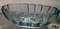 Spool oval azure bowl at Fostoria Glass Museum. Moundsville, WV.