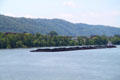 Coal barge on Ohio River. Wheeling, WV.