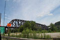 Railway Bridge over Ohio River just south of US Highway 22 Bridge. WV.