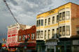 Streetscape of 16th Street with Phoenix Block & Atlas Theatre. Cheyenne, WY.