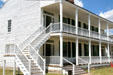 Old Bedlam house for bachelor officers at Fort Laramie National Historic Site. WY.